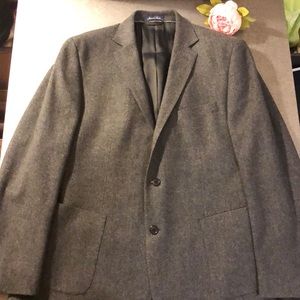 Lands’ End Mens Wool Herringbone Suit Jacket, 44